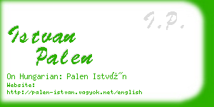istvan palen business card